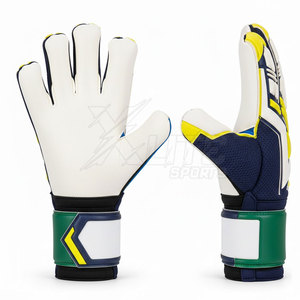 Customizable Printed <b>Football</b> Goalkeeper Gloves with Custom Name Logo Latex Palm <b>Foam</b> Backhand Non-Slip Soft Wrist Cuff Outdoor - Product Image 2