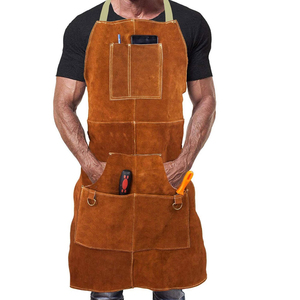 Delantales de Trabajo de Seguridad Resistentes Personalizados al por Mayor para Soldadura, Delantales de Soldadura de Cuero de Alta Calidad - Product Image 6