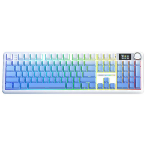 Oferta Relámpago: Teclado Mecánico AULA F108 Pro de 108 Teclas, Cableado, Inalámbrico 2.4G o con Tres Modos, RGB Personalizable, para Juegos y Oficina - Product Image 1