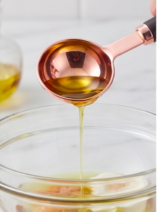 Cuillères doseuses en acier inoxydable poli or rose avec manches en bois, équipement métallique pour ustensiles de cuisine et usage domestique - Product Image 6