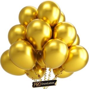 Confezione da 100 Palloncini Metallici Dorati da 12 Pollici, Extra Spessi e Duraturi, Decorazioni per Feste, Grandi per Eventi Professionali - Product Image 1