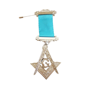 Bijou de poitrine de Maître Ancien Maçon de la Loge Bleue, Chaîne en or avec Compas carré, Symbole du Soleil G, Régalia de Loge Cérémonielle - Product Image 3
