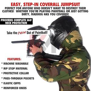 Combinaison de paintball personnalisée avec logo, robuste, tactique, avec rembourrage intégré, vente en gros, tenue de protection camouflage pour les terrains - Product Image 2