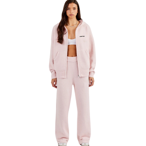 Conjunto Deportivo de Dos Piezas para Mujer con Sudadera con Capucha y Cremallera Completa, Top de Manga Larga, Pantalones Jogger con Puños y Cintura Elástica con Cordón Ajustable, Estilo Casual - Product Image 6