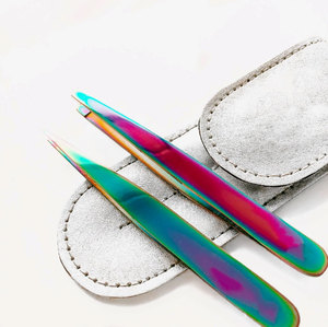 Nouvelles pinces à sourcils de haute qualité, design tendance, toutes les couleurs, poignée antidérapante, outils de maquillage, utilisation en salon de beauté. - Product Image 5