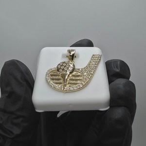 Pendentif de putter de golf en moissanite pour les amateurs de sport, en argent sterling 925, cadeau pour amis, bijoux fins, pendentifs et breloques - Product Image 3