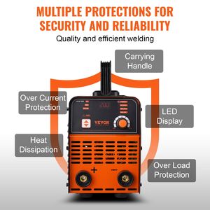 Soldadora Portátil MMA 2 en 1 de 200A ARC/Lift TIG 110V/220V con Inversor IGBT y Función Hot Start para Uso Doméstico - Product Image 6