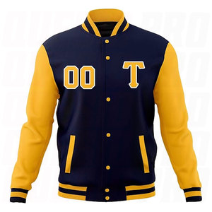 Custom Varsity <b>Jacket</b> Lightweight Letterman Bomber Baseball Coat Personalized Stitched Text Logo Premium Embroidered Design - Product Image 3