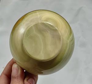 Cuenco de ónix artesanal, cuenco decorativo de piedra, accesorio de mármol de ónix natural hecho a mano, cuenco de piedra pulida de diseño, precio al por mayor - Product Image 1