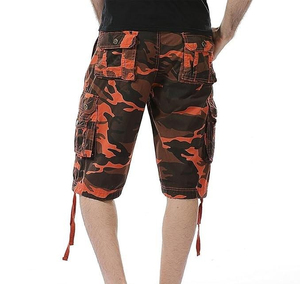 Shorts cargo tactiques respirants personnalisés avec logo pour hommes, taille élastique, séchage rapide, légers, parfaits pour la randonnée - Product Image 4