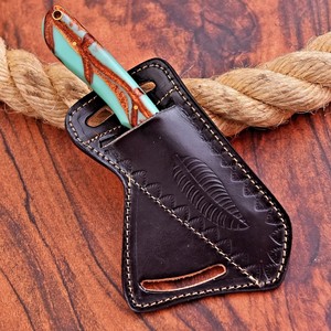 Cuchillo Tanto de Hoja Fija de 6 Pulgadas, Hecho a Mano, Mortal Saga, Grado Industrial, Acero al Carbono, para Caza y Camping, con Funda, OEM - Product Image 1