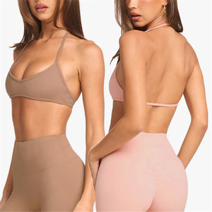 Conjunto de Top de Yoga de Manga Larga y Leggings de Cintura Alta, Premium, Sólido, de Nailon y Spandex Elástico, Ropa Deportiva para Actividades al Aire Libre, 2 Piezas - Product Image 6