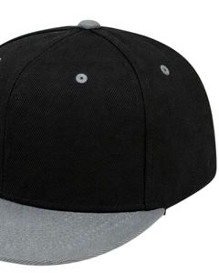 Customized Black Grey Flat Brim Snapback <b>Cap</b> For <b>Men</b> Women Adjustable Cotton <b>Baseball</b> Hat Casual Streetwear Premium Quality - Product Image 4