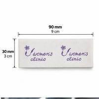 Étiquettes tissées personnalisées pour femmes avec texte, étiquettes à coudre pour vêtements et habillement