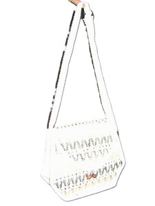 LOWELL CRAFT Women's Bohemian Style Summer Beach Tote Bag with Zipper Closure Zigzag Pattern Embroidery Cotton Lining - Product Image 3