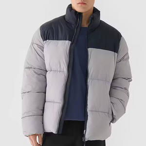 Chaqueta de Invierno Acolchada de Algodón 100% de Primera Calidad para Hombre, Estilo Urbano, Logotipo Frontal Personalizable - Product Image 1