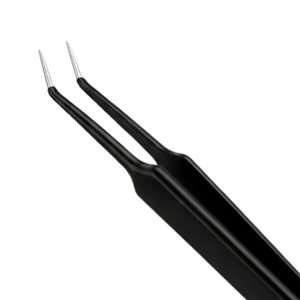 European Non Stick McPherson Angled Bipolar Forceps 10.2 cm 0.5mm Tip Reusable Stainless Steel Surgical <b>Instruments</b> - Product Image 3