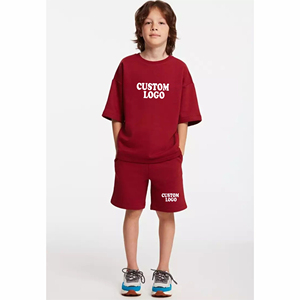 Conjunto de Ropa Infantil de Diseño para Estudiantes, el Mejor Conjunto de Ropa para Niños, Camiseta de Algodón y Pantalones Cortos, Conjunto Casual de 2 Piezas en Stock, Conjunto de Pantalones Cortos para Niños - Product Image 2