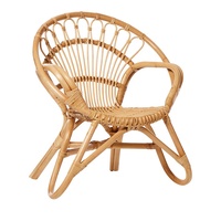 Chaise en rotin pour enfants avec treillis délicat, chaise en rotin pour enfants, meubles en rotin pour enfants
