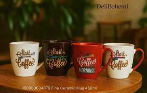 แก้วกาแฟเซรามิกทันสมัยจากซัมซัม อินดัสทรีส์ สีพาสเทล ดีไซน์ลายริบบิ้น ด้ามจับหรูหรา เก็บอุณหภูมิได้ดี เป็นมิตรกับสิ่งแวดล้อม ปรับได้ ใช้งานง่าย - Product Image 6