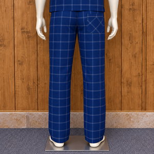 Herren-Pyjama-<span class=keywords><strong>Set</strong></span> mit kurzen Ärmeln, zweiteilig, mit Knopfleiste vorne und Taschen, lässige Nachtwäsche im Herbststil mit Seitentaschen - Product Image 6