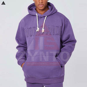 เสื้อฮู้ดดี้สั่งทำขายส่งพร้อมโลโก้ เสื้อผ้าผู้ชาย ผู้ผลิตเสื้อฮู้ดดี้แบบนูนลาย ระบายอากาศได้ดี ผ้าฝ้ายผสม ราคาเสื้อฮู้ดดี้แบบนูนลาย - Product Image 4