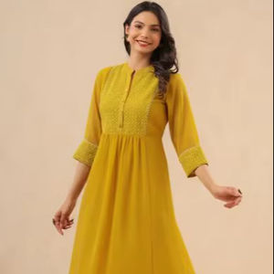 เดรสยาวทรงหลวม แขนสั้น คอกลม ดีไซน์หรูหรา สำหรับผู้หญิง รุ่นใหม่ประจำฤดูร้อน ปี 2026 - Product Image 1