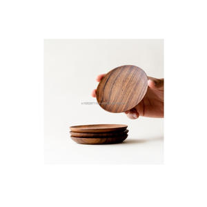 Juego de posavasos de madera para decoración de mesa de comedor estilo rústico de granja posavasos de madera duradero para uso doméstico y de oficina - Product Image 4