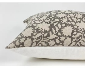 Funda de Cojín Cuadrada Reversible con Estampado de Plantas, Fundas de Almohada de Algodón Estampado de Estilo Nórdico - Product Image 1