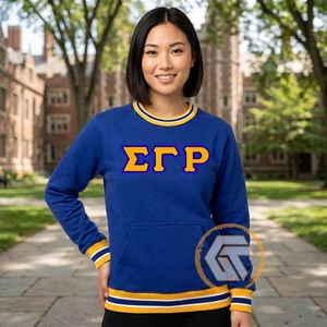 Sudadera Personalizada de Algodón y Felpa con Bordado de Sigma Gamma Rho, de Alta Calidad para Mujer, Ropa Griega Otoño/Invierno - Product Image 4