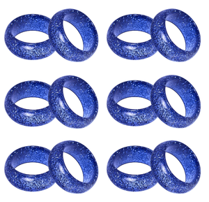 Anneau de serviette en résine époxy, couleur bleu roi, best-seller indien, pour la maison et la cuisine - Product Image 1