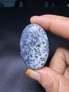 Cabochon de pierres précieuses naturelles Affection Gems, cristal de guérison, pour la création de bijoux, blanc et noir - Product Image 2