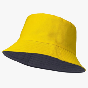 Red Cotton Bucket Hat With White Design Print Front Panel Unisex Casual Spring Summer Adult Wear - Product Image 6