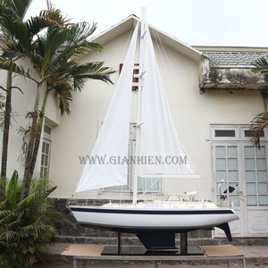 HALLBERG RASSY - Barco de Velocidad de Madera Tallado a Mano, Decoración Artística Coleccionable, Estilo Antiguo, Shandong GIA - Product Image 1
