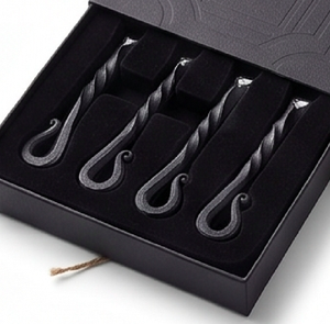 Stainless Steel <b>Cheese</b> <b>Knife</b> <b>Set</b> With Cast Iron Handles Durable Hand Wash Only Ideal For Tableware And Dining Accessories - Product Image 4