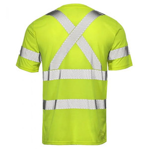 Workwear Short Sleeve High Visibility Reflective Safety T-Shirts Construction Hi Vis <b>Working</b> Wear Unisex Safety Worker T-Shirts - Product Image 3