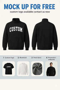 Sudadera Unisex Extra Grande de Alta Calidad con Apliques de Puntos, Cuello Redondo, Talla Grande, Bordado Personalizado, Forro Polar para Invierno - Product Image 3