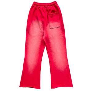 Pantalon de survêtement mi-long en coton 100 % anti-plis, coupe décontractée, coupe-vent, élastique, confortable, avec logo personnalisé, délavé clair, pour hommes, vente en gros - Product Image 5