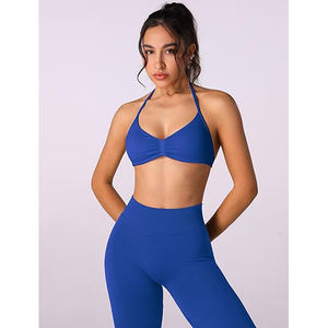 Conjunto de Yoga para Mujer, Top Deportivo de Manga Larga, Pantalones de Cintura Alta con Corte de Campana, Ajuste Compresivo, Anti-Pilling, Nailon y Spandex - Product Image 2