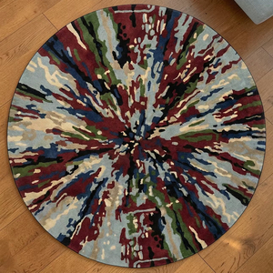 Hand Tufted Low Pile Abstract Wool <b>Rug</b> PET Friendly Non-Slip Eco-Friendly Anti-Bacteria Modern Neutral Beige <b>Thin</b> Latex - Product Image 6