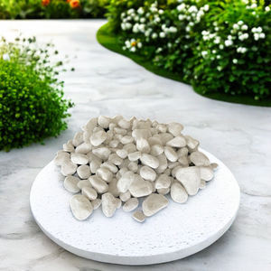 หินกรวดกลมสีขาวหิมะ ดีไซน์ทันสมัย ขายดี สำหรับตกแต่งสวน - Product Image 1