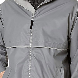 High Reflective <b>Raincoat</b> Split Wholesale High Quality Navy Blue <b>Raincoat</b> Custom Logo Custom Logo Long Hooded Safety Rain Jacket - Product Image 4