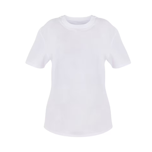 Custom Short Sleeve Casual T-shirts Wholesale High Quality Cotton <b>White</b> Oversized <b>Tees</b> Bulk TShirt Blank Women <b>Plain</b> T Shirts - Product Image 4