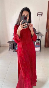 FATEMA FASHION DESIGNER WEAR GEORGETTE EXCLUSIVE MODERNE SALWAR KAMEEZ BRODERIE DUPATTA MARIAGE Femme Coupe régulière Séchage rapide - Product Image 4