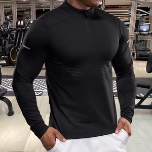Custom Compression Fitness T Shirt Manufacturer Gym Activewear Moisture Wicking <b>Polyester</b> Spandex Screen Print Embroidery - Product Image 3