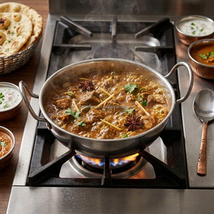 Wok Karahi de Aluminio de Fondo Grueso Hecho a Mano con Doble Asa, Olla India para Cocinar, Utensilios de Cocina para Estufa, Exportador Directo al por Mayor - Product Image 2