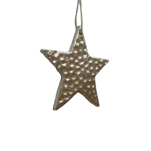 Modern Textured <b>Star</b> Ornaments with <b>Hanging</b> Hooks Premium Decorative <b>Stars</b> for Christmas & Events - Product Image 3