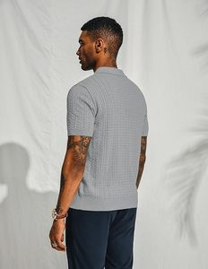 Camisetas de Golf Premium para Hombre, Fabricadas con Jersey de Algodón Transpirable, Antiarrugas, con Logotipo Bordado Personalizado en la Parte Delantera, Fábrica de Ropa - Product Image 4