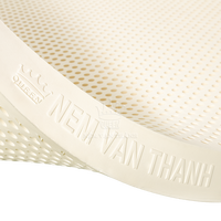 Surmatelas Premium Confortable 100% Latex Naturel Taille Queen, Réversible, Hypoallergénique, Rafraîchissant, Massant, pour École et Hôpital