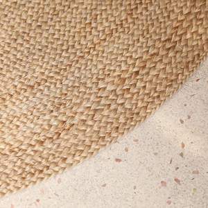 Alfombra de Yute Nueva, Tejido Plano con Bucle, Trenzada, Impermeable, Ecológica, Antideslizante, Lavable a Máquina, Reversible, para Hogar, Bar, Ejercicio - Product Image 5